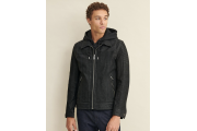 Thomas Leather Hooded Jacket